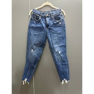 OLD NAVY TEEN JEANS SIZE 16 - High Rise Straight Leg - Distressed